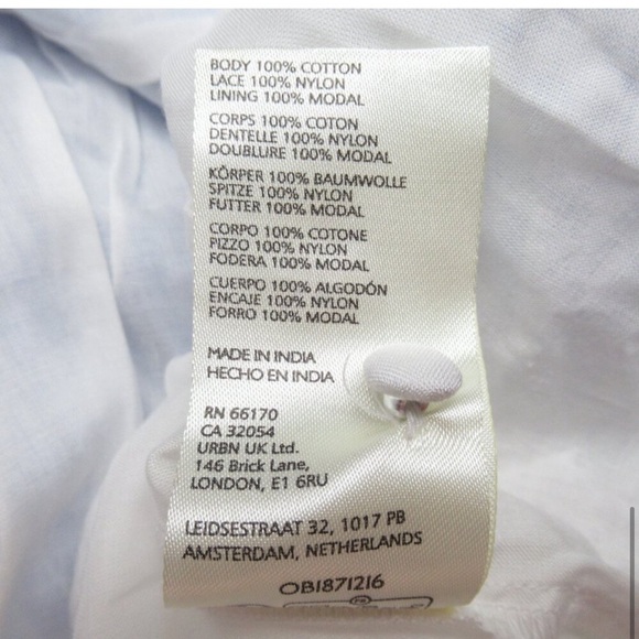 Anthropologie Maeve V-Neck Lace Twofer Mini Shirt Dress Size 14 - Picture 11 of 11